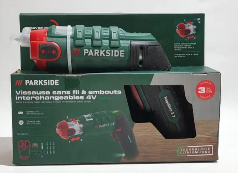 Акумуляторна викрутка з барабаном для біт Parkside Rapidfire 2.2 (4 В (2 Ач), 7 Нм,) Киев - изображение 2