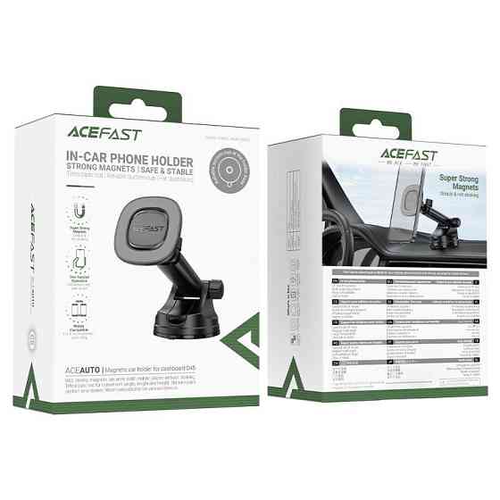 Автомобильный держатель для телефона ACEFAST D45 magnetic car holder for dashboard Black Одесса