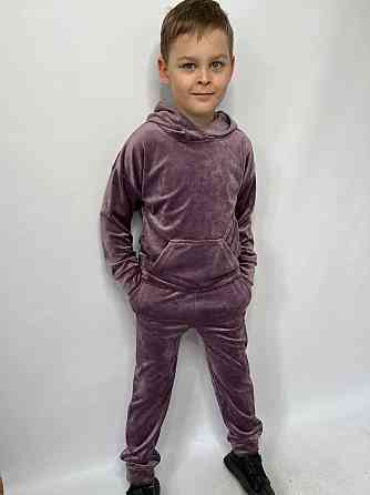 Дитячий велюровий костюм Кенгуру 98-104 Ліловий Харків