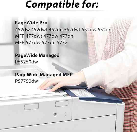 Комплект картриджей Jagute 973X и HP 973X 973 XL чернильные картриджи для принтера HP PageWide 477dwt 477dw 452dwt 452dw MFP 552dw Днепр