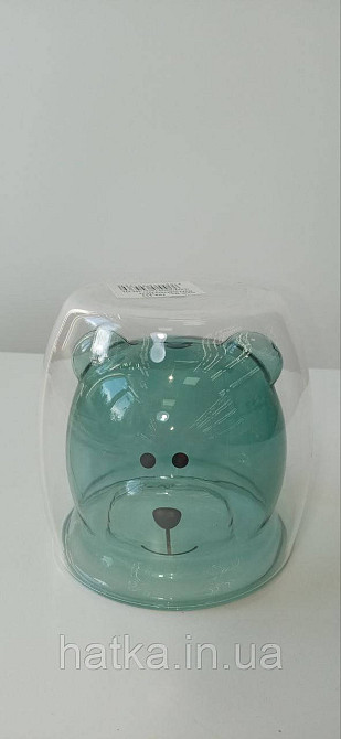 Піала без ручки чашка подвійне скло Olens "Смарагдова Умка" 250 мл смарагдовий зелений Київ - фото 5