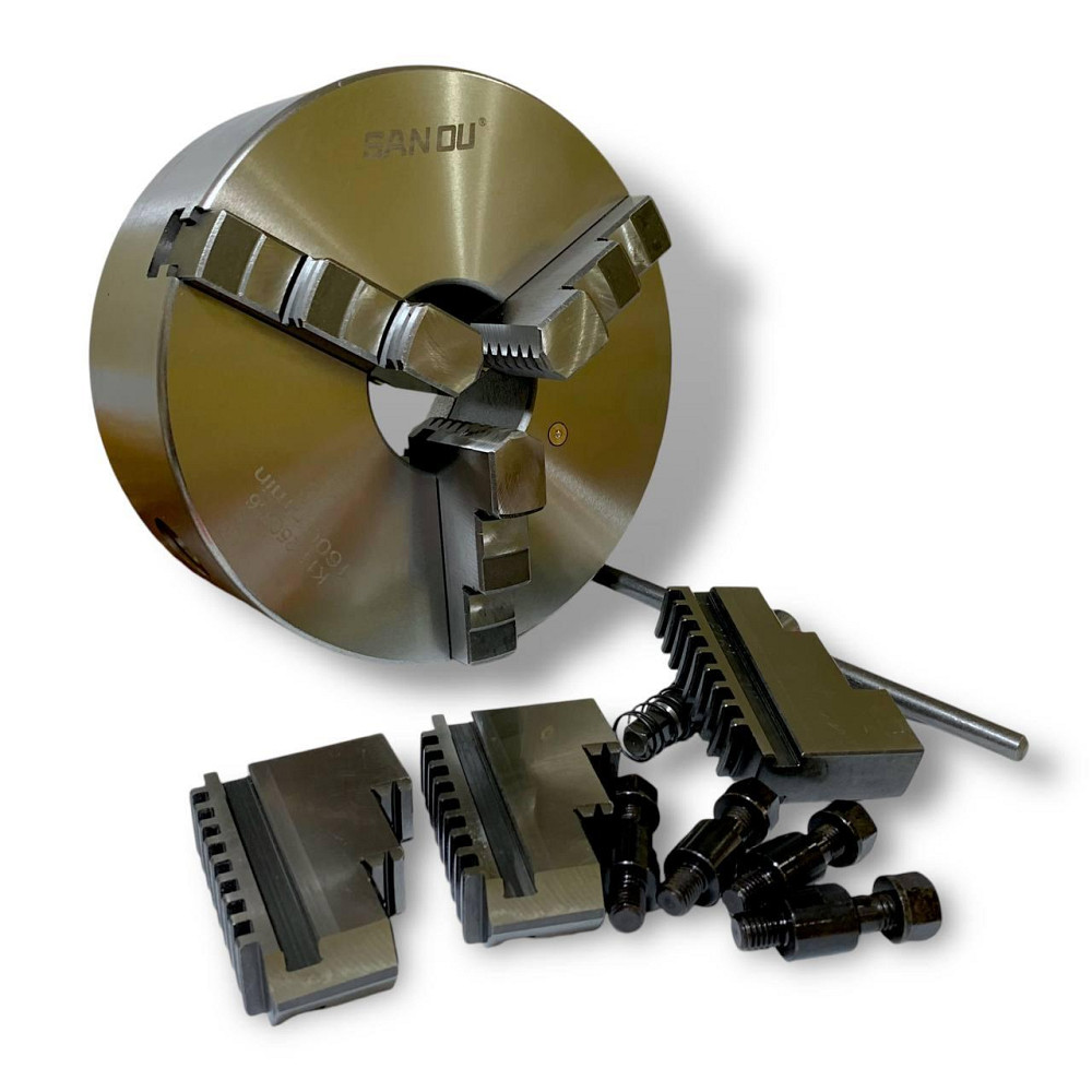 Патрон токарний San Ou  200 мм 3х кул   7100-0031 під конус Харків - фото 4