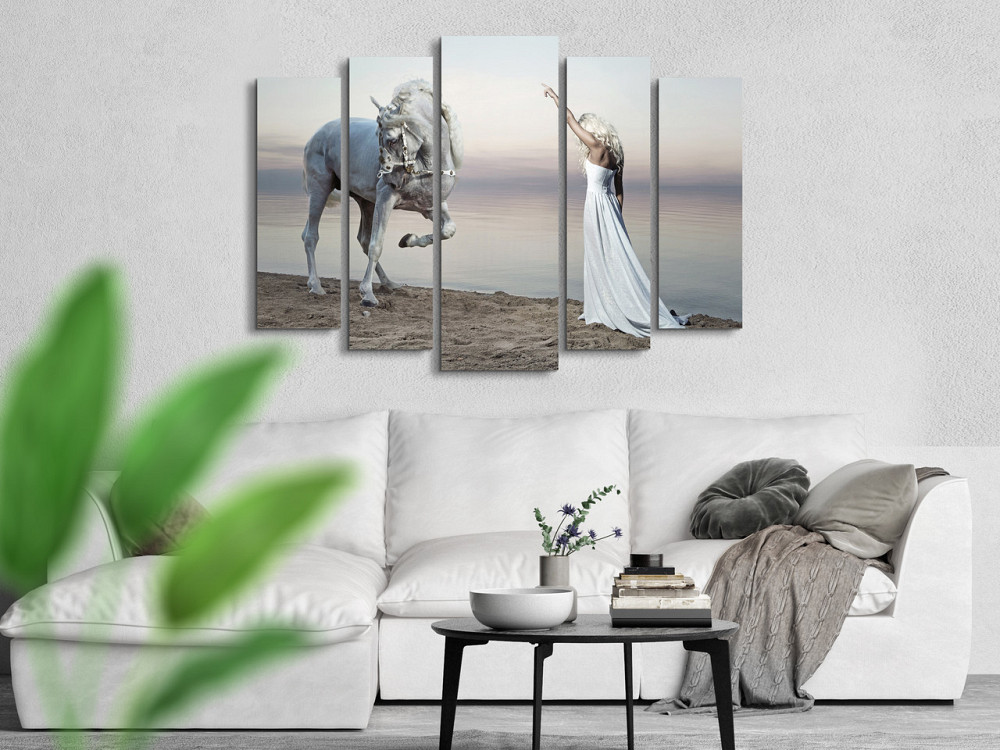 Модульна картина Кінь і Дівчина Art-296_5 ( 80х118см ) Київ - фото 2