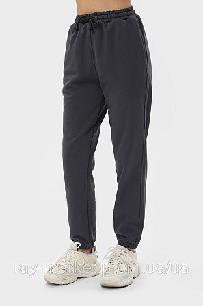 Брюки женские базовые RAY PREMIUM LOOSE темно-серые (U0909W-Dark Grey) M Киев - изображение 1