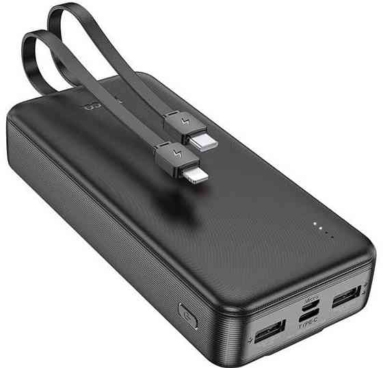 Павербанк з вбудованими кабелями 20000mAh HOCO J118A є ОПТ Киев