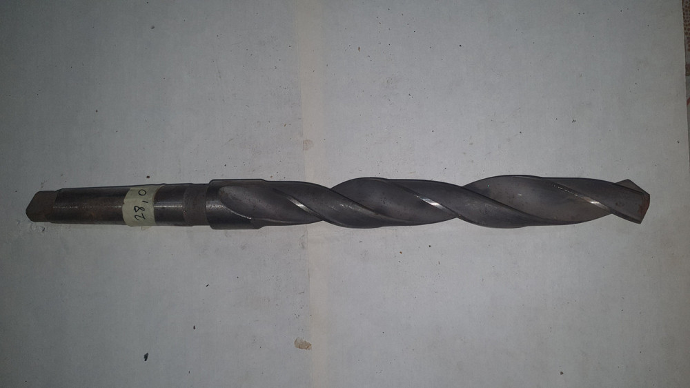 Сверло с коническим хвостовиком 28.0 мм. Р6М5. СССР. Харьков - изображение 1