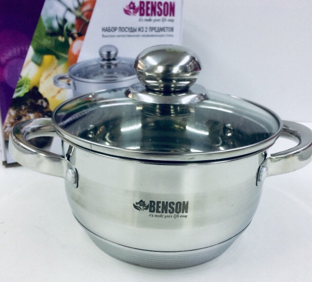 Каструля з кришкою нержсталь 1.8 л BN-217-H (6) Одеса - фото 1