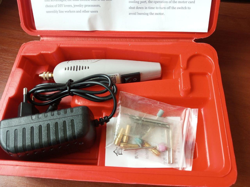 Мини гравер + расходные материалы, в кейсе Полтава - фото 1