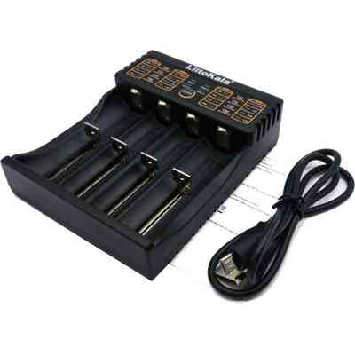 Зарядное устройство для аккумуляторов Liitokala 4 Slots, LCD дисплей, Li-ion/Ni-MH/Ni-Cd/AA/ААA/AAAA/С (lii-402) Винница