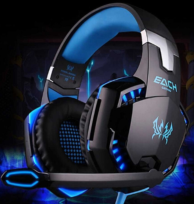 Игровые наушники Kotion Each G2000 с микрофоном и подсветкой. Харків - фото 7