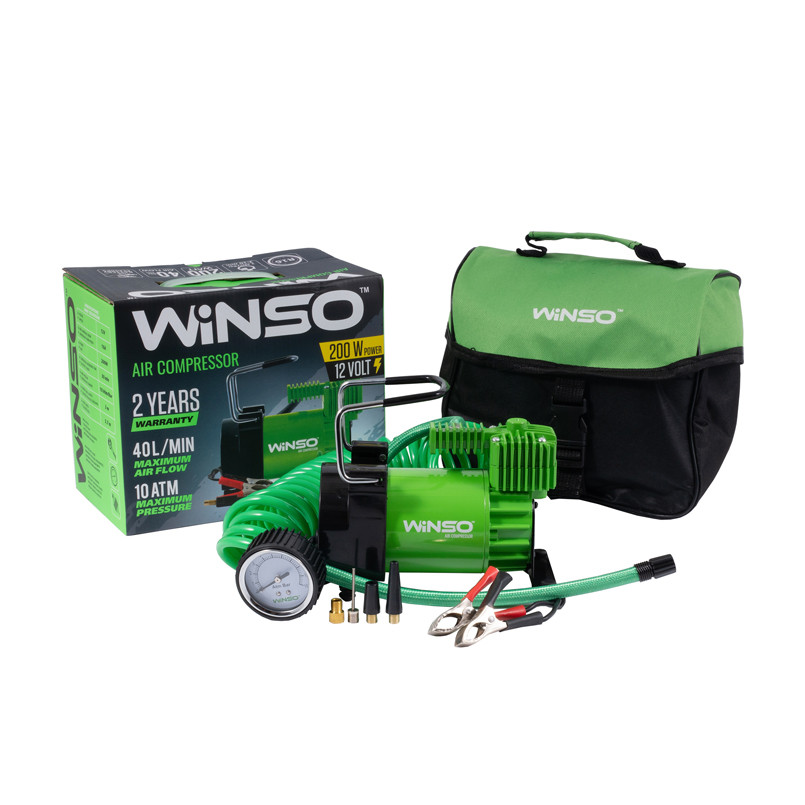 Компрессор автомобильный Winso 10Атм 40л/мин 200Вт Львов - изображение 2