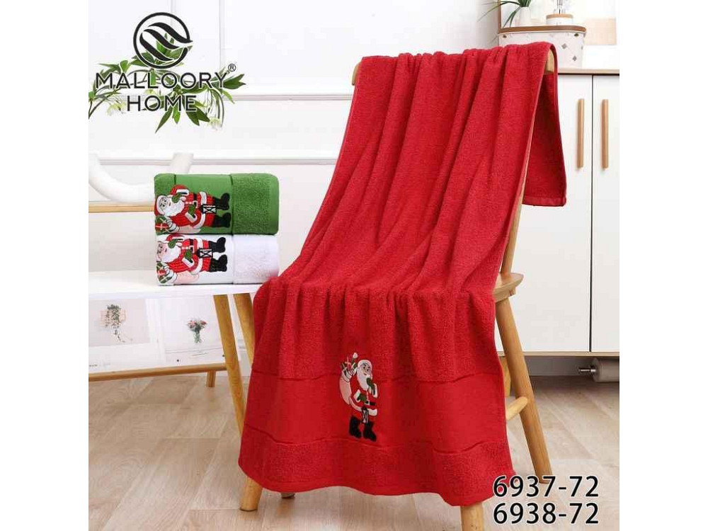 Рушник 50*100 новорічний махра арт.6938 ТМ MALLORY HOME Київ - фото 1