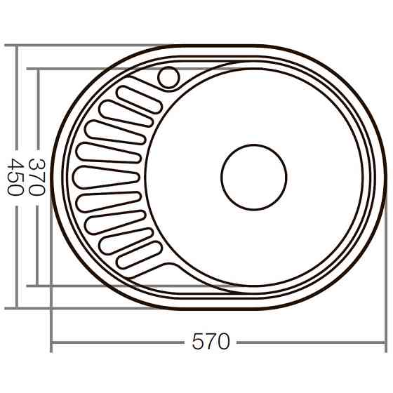 Мийка кухонна Zerix Z5745-06-180D (decor) (ZX1591) Киев