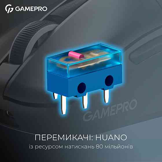 Миша бездротова GamePro Asgard Thor Black (GM023B) ( Чорний ) Харьков