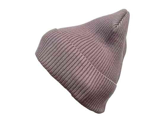 Шапка бежевий жін фліс Рубчик р.Універсальний ТМ SHAPKI Київ