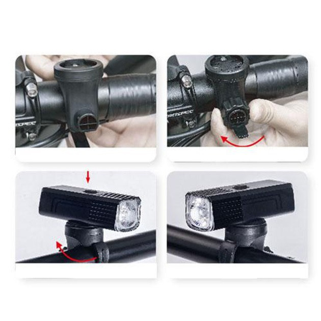 Ліхтар для велосипеда з водозахистом і акумулятором LEADBIKE LD88-OSRAM 800LM, Велоліхтар протиударний VB-29 Львів - фото 1