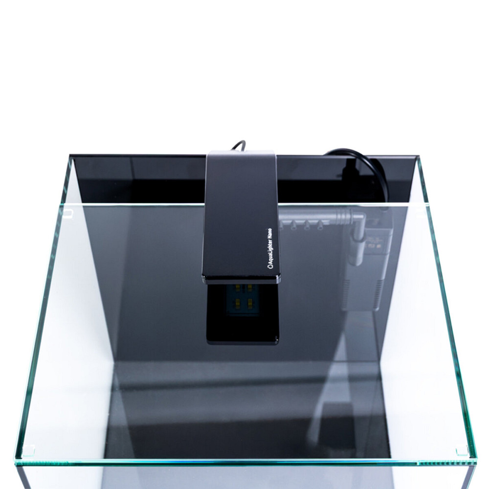 Аквариумный набор BlackCube 20 литров, с черной задней стенкой, 27х27х27 см, стекло 4 мм. Киев - изображение 2