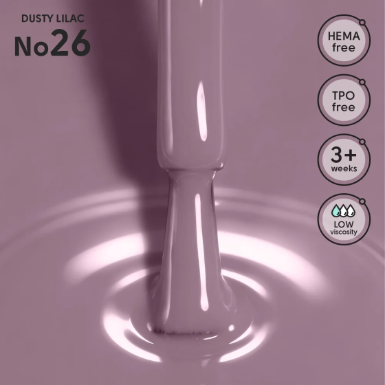 Гель-лак для ногтей 26 Dusty Lilac Shelly 12 мл Киев