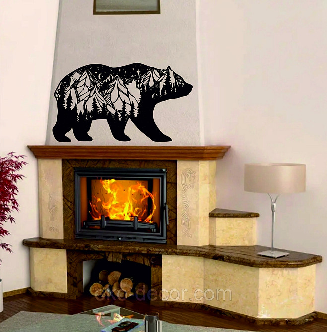 Декоративне настінне Панно «Ведмідь» Декор на стіну Київ - фото 5