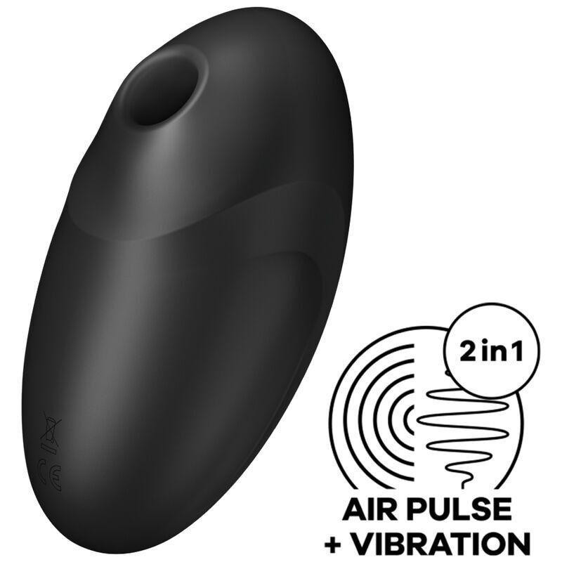 Вакуумный стимулятор с вибрацией Satisfyer Vulva Lover 3 Black Sex Aura Киев - изображение 1