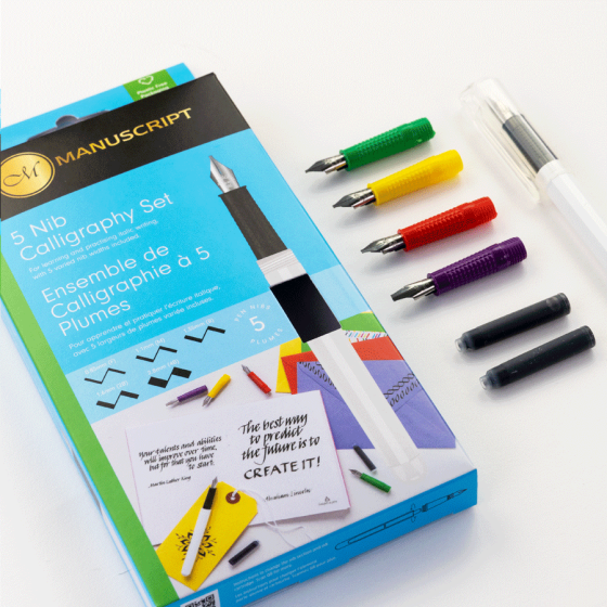 Набір для каліграфії 5 Nib Calligraphy Set (5 пер 2 картриджи) Manuscript Київ