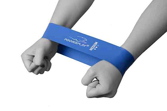 Резинка для фітнесу PowerPlay 4114 Mini Power Band 1мм. Medium Сіня (8-12кг) Кам'янське