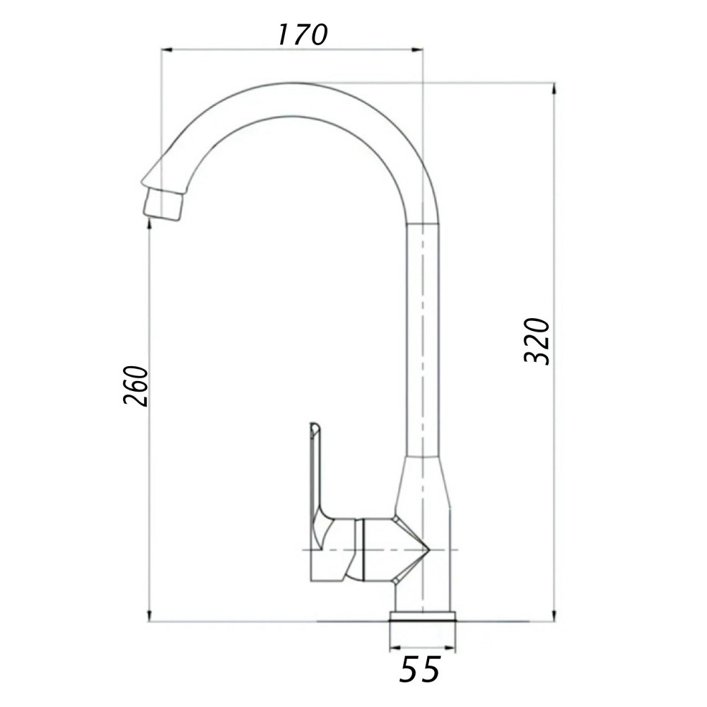 Змішувач для кухні BRAVO BR-11-203L термостійкий ABS пластик (000024360) Київ - фото 6