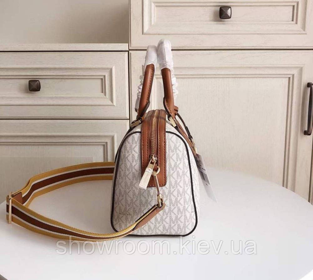 Брендова жіноча сумочка саквояж MK Hayes Duffle grey Київ - фото 7