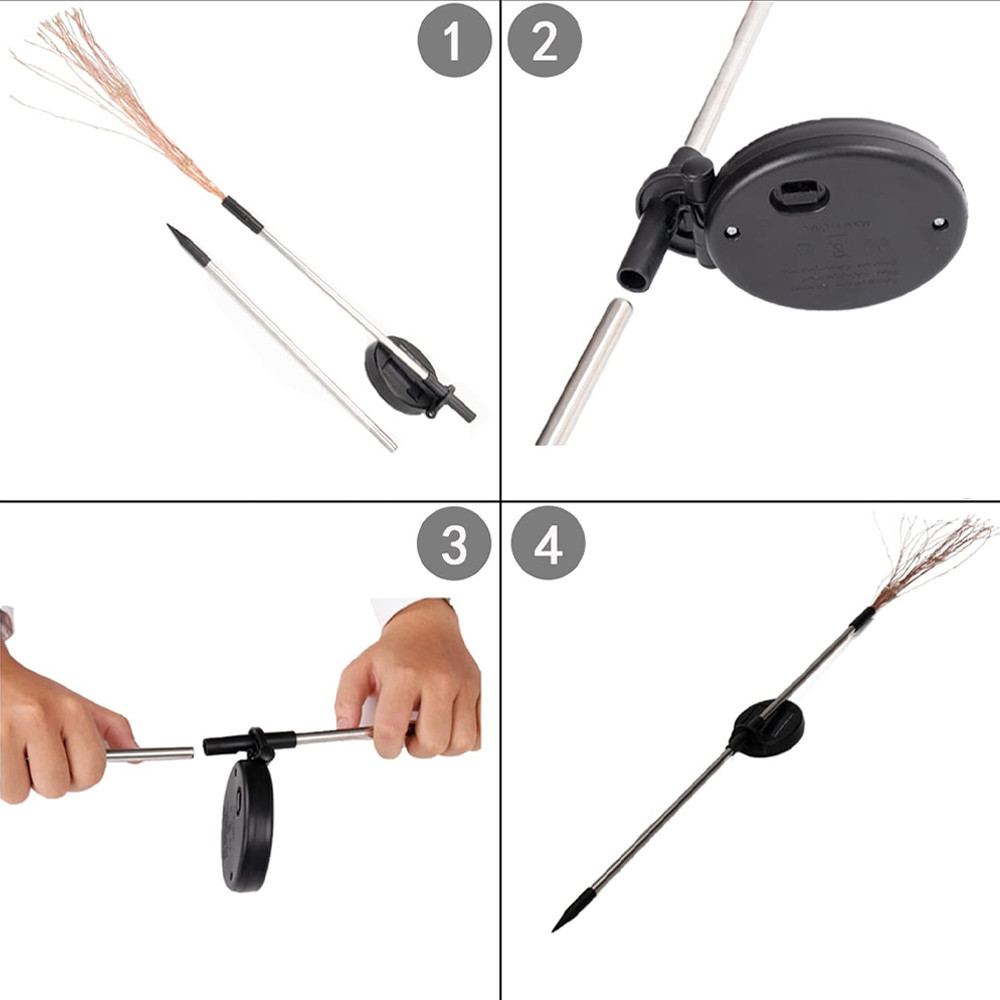 2 шт Садовий світильник Феєрверк на сонячній батареї 90LED,95см,Біле світло SBR Київ - фото 8