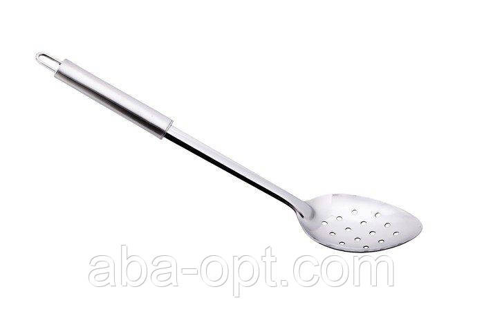 Ложка нержавіюча гарнірна перфорована "Труб Овал" L 35 см (шт) Одеса - фото 1
