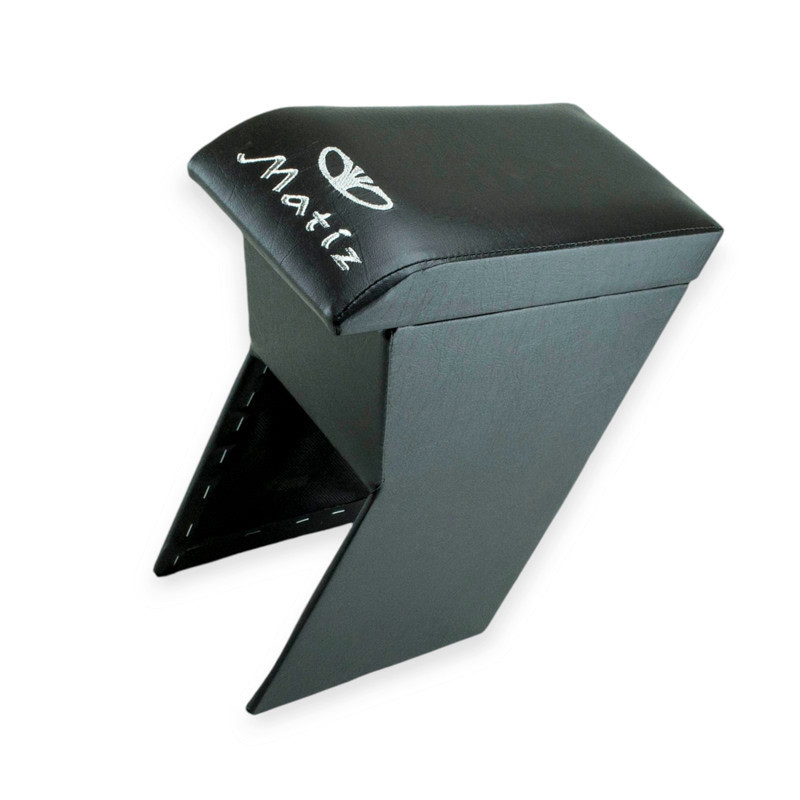 Подлокотник daewoo matiz черный с вышивкой (кожзам) Мукачево - изображение 1