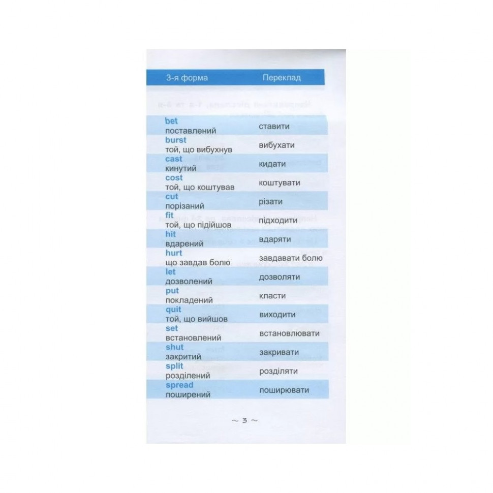 Навчальна книга Найшвидший спосіб вивчити неправильні дієслова 104059Z Вінниця - фото 3