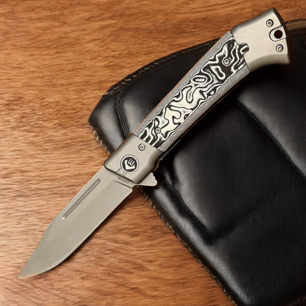 Нож складной ChongMing CM138, 2144 White Днепр - изображение 5