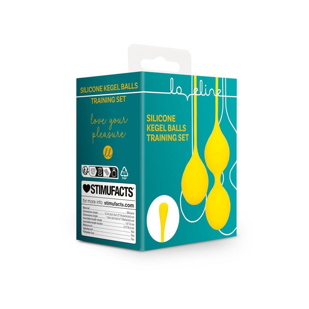 Набір вагінальних кульок - Loveline Silicone Kegel Balls Training Set Carambola Sex Aura Київ - фото 7