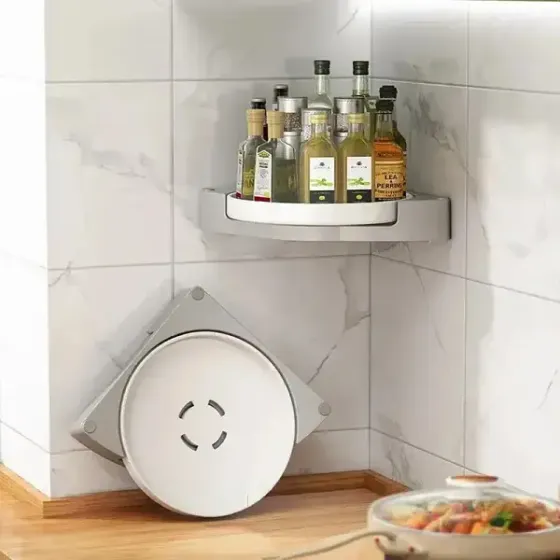 Угловое вращающееся полотнище для ванной комнаты Multi Functional Rotational Tray Коломия