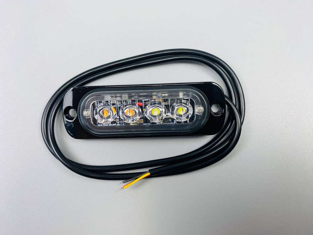 Стробоскоп автомобільний, Аварійні попереджувальні вогні для транспортних засобів LED 12В/24В (4 Led діодів) Мукачево - фото 4