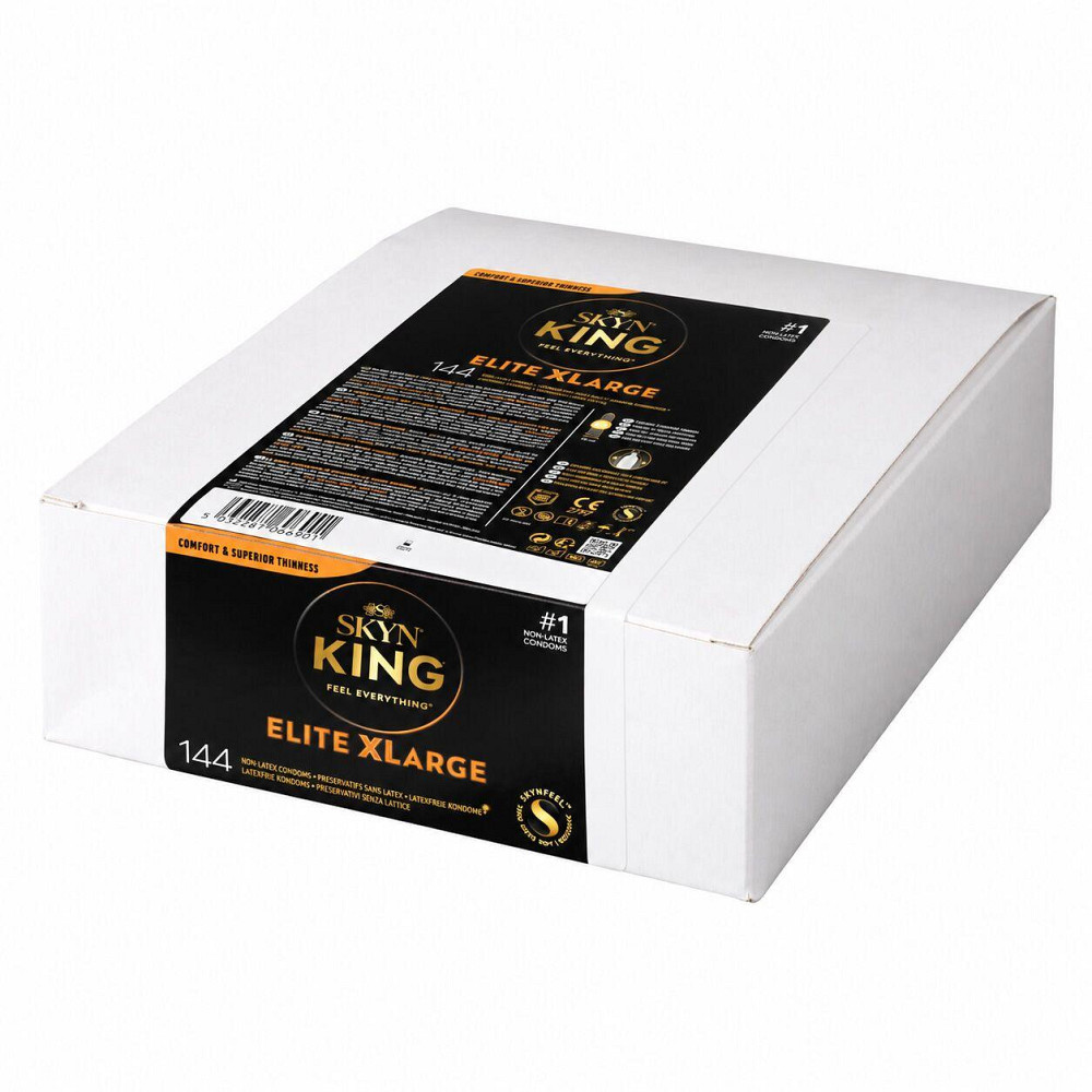 Безлатексные премиум-презервативы SKYN King Elite XLarge 144 шт Sex Aura Киев - изображение 1