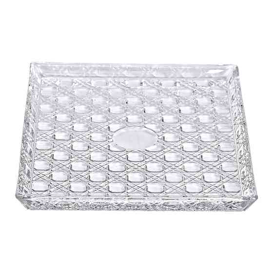 Скляне блюдо для закусок Lirmartur 24,5x20,5 см Київ