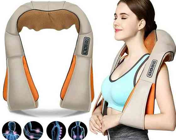 Массажер для шеи с подогревом Neck Kneading Воротничный массажер. Харьков