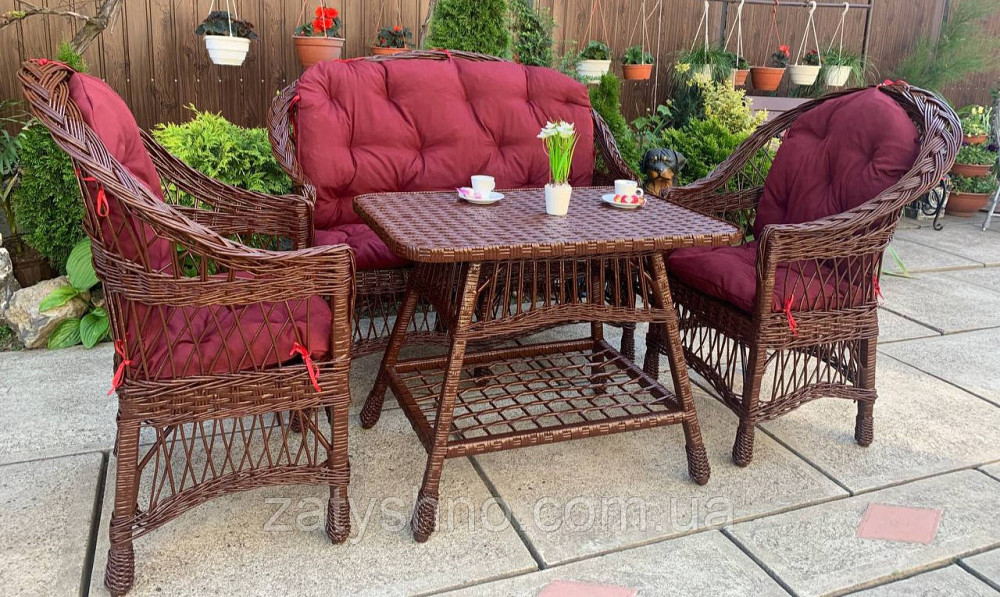 Комплект мебели садовой плетеной из лозы Киев - изображение 5