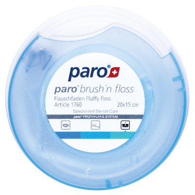 Зубная нить Paro Swiss brush'n floss суперфлосс 20 x 15 см (7610458017609) Винница - изображение 1