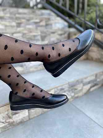 Injers Балетки жіночі INJERS 191 чорні (весна-осінь, шкіра натуральна) (1284) лише 40р. Коломия