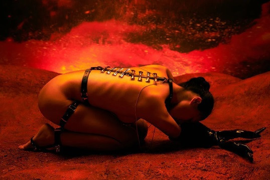 Набор БДСМ из сбруи и пестисов Butterfly UPKO, итальянская кожа, позолота 24К Sex Aura Киев - изображение 2