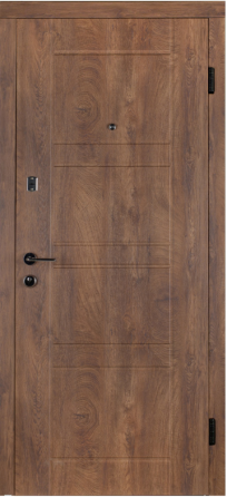 Двері вхідні Наші Двері МЕГА  Міра Зріз дерева коньячний / Зріз дерева ячмінний 860х2040мм Київ