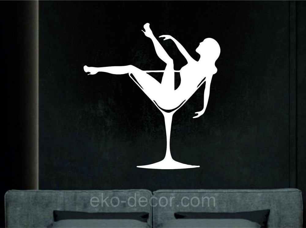 Декоративное настенное Панно «Девушка в бокале», Декор на стену 90*84 см, Белый Киев - изображение 7