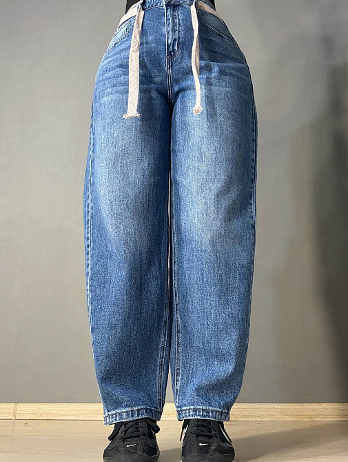 Джинсы женские Vanver 2009 skater jeans бананы с поясом синие, синий, 28, 28, 79 см, 108 см Киев - изображение 15
