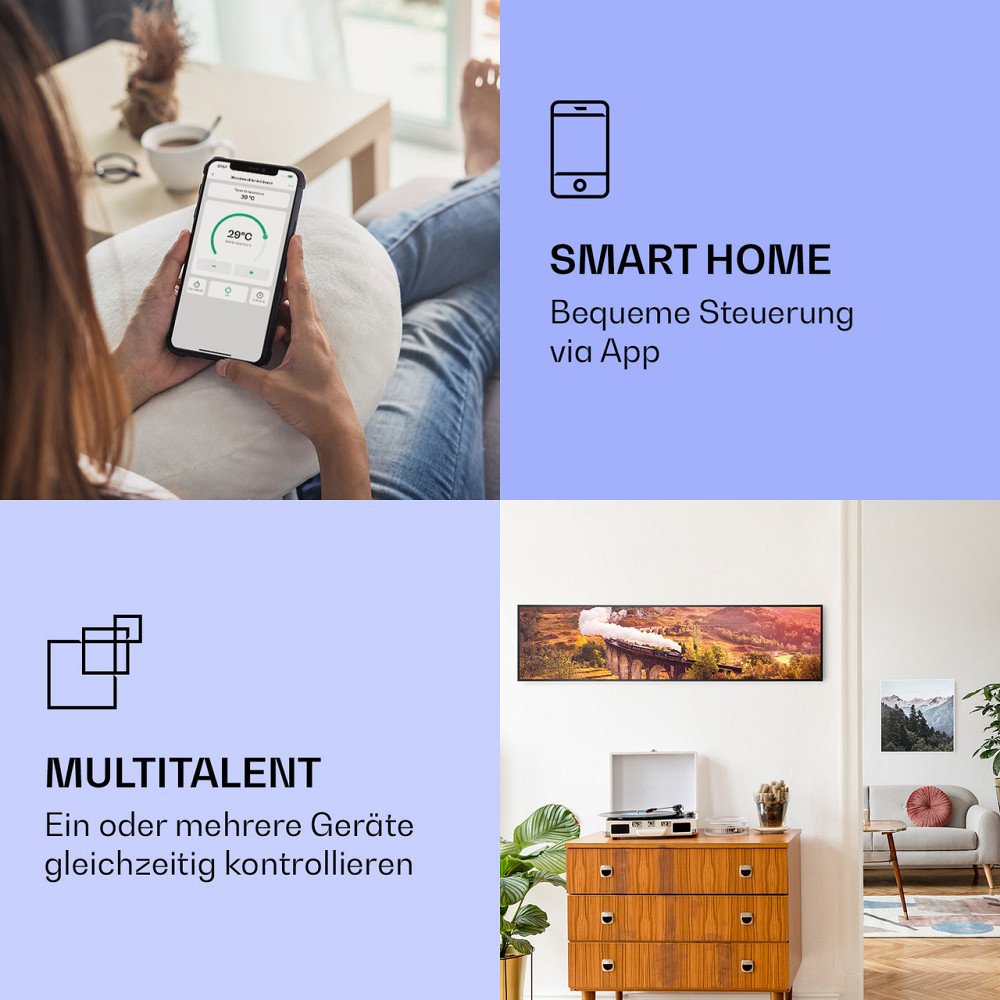 Wonderwall Air Art Интеллектуальный инфракрасный обогреватель 120x30 см 350 Вт 120 x 30 см | тренироваться Ровно - изображение 2