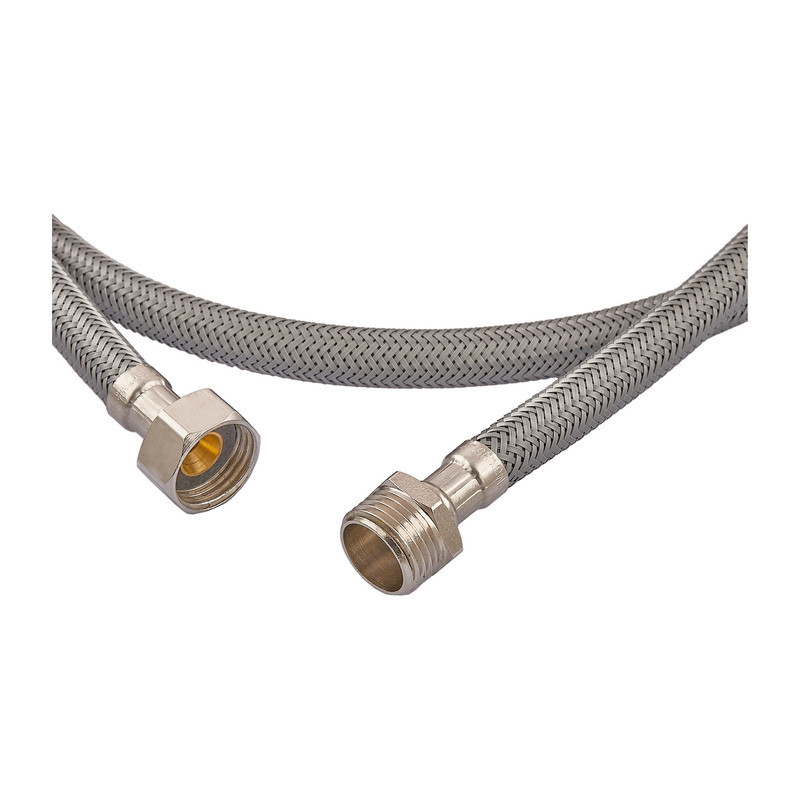 Гнучке підведення Zerix ZHN-02-FM1/2"-040 (нейлонове обплетення, гайки нерж) (ZX5147) Київ - фото 2