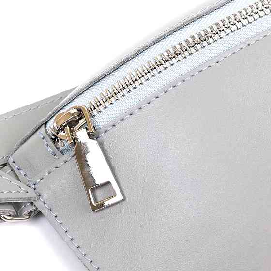 Женская бананка из натуральной кожи Shvigel 16389 Серый Киев