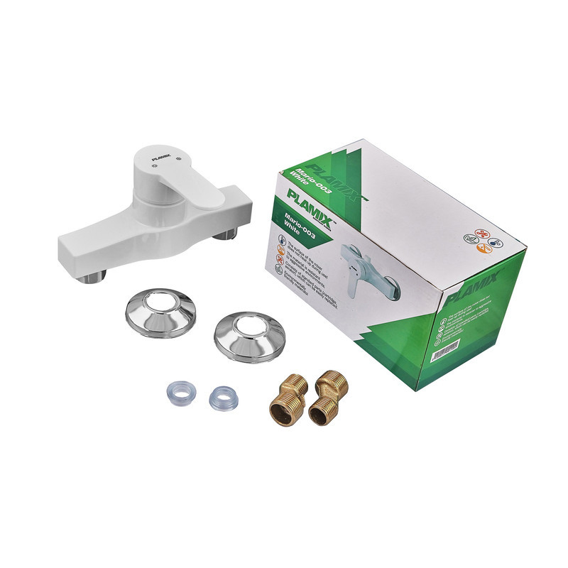 Змішувач для душа Plamix Mario-003 White (без шланга і лійки) (PM0011) ( 21527 ) Харків - фото 4
